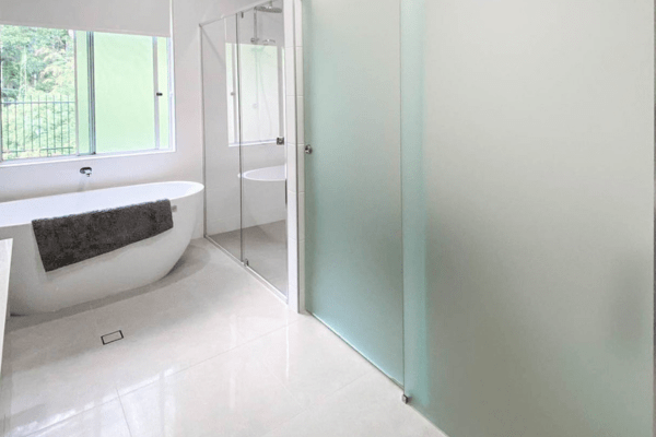 Acid Etch Shower Screen